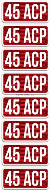 Picture of Mtm Ammo Caliber Labels, 45 Acp, 8-Pack
