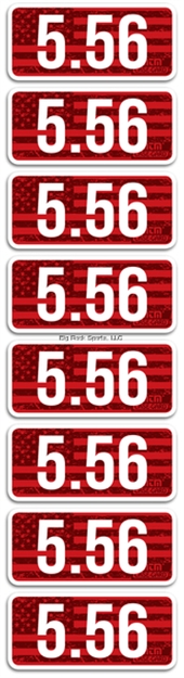 Picture of Mtm Ammo Caliber Labels, 556, 8-Pack