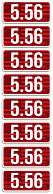 Picture of Mtm Ammo Caliber Labels 5.56 8-Pack CL556 026057322568
