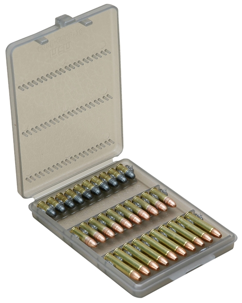 Picture of Mtm Case-Gard W302241 Ammo-Wallet  22 Lr/17 Hm2 Clear Smoke Polypropylene 30Rd W30-22-41
