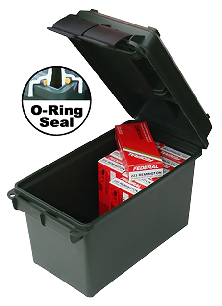 Picture of Mtm Case-Gard Ac50c40 Ammo Can  50Cal Rifle Black Polypropylene AC50C-40 026057362359