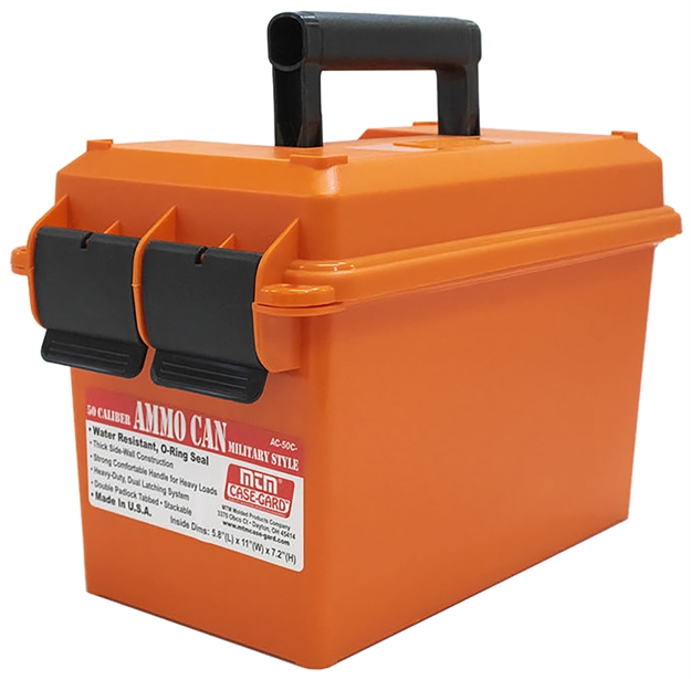 Picture of  Mtm Case-Gard Ac50c35 Ammo Can  50Cal Orange Polypropylene 026057362335