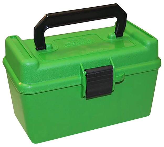 Picture of Mtm Case-Gard H50xl10 Deluxe Ammo Box  300 Wsm/300 Rum Green Polypropylene 50Rd H50-XL-10 026057206103