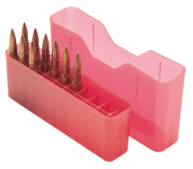 Picture of Mtm Case-Gard J20lld29 Slip-Top Ammo Box J-20 7Mm Rem/338 Win Mag Red Polypropylene 20Rd J20-LLD-29