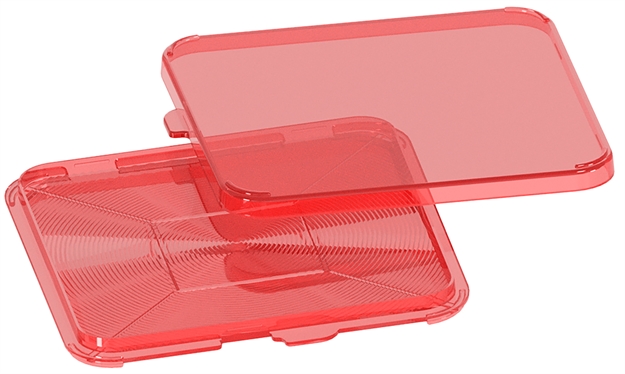 Picture of Mtm Case Gard Primer Flipper Square Red Dual Lid Closure Options PFS 026057361390
