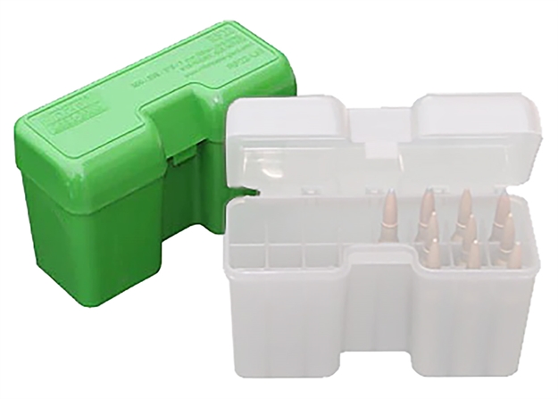 Picture of  Mtm Case-Gard Rf22sm10 Ammo Box Flip-Top 338 Cal Green Polypropylene 22Rd 026057224107