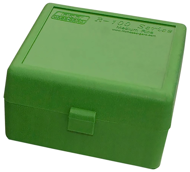 Picture of Mtm Case-Gard Rs10010 Ammo Box Flip-Top 223Rem/204Ruger Green Polypropylene 100Rd RS-100-10 026057215105