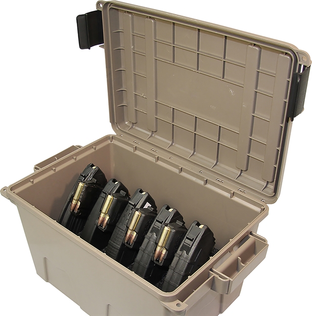 Picture of  Mtm Case-Gard Tmcak Tactical Mag Can  Dark Earth Plastic, 30Rd Capacity, 7.62X39mm