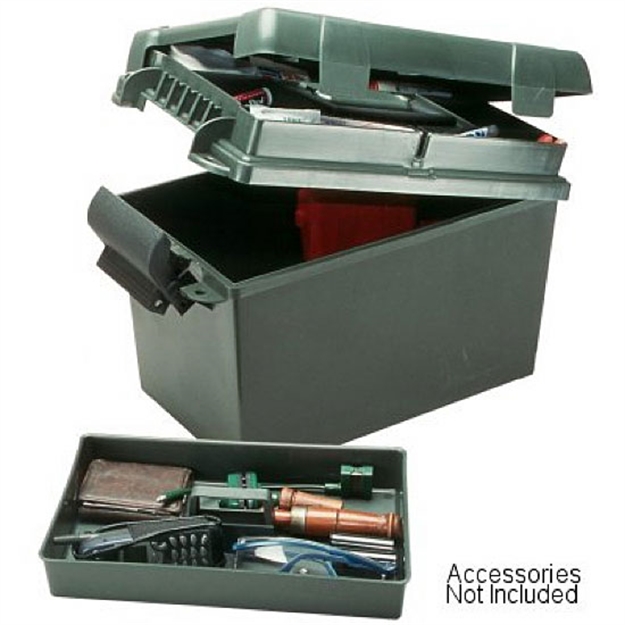 Picture of Mtm Sportsmen's Plus Utility Dry Box 15"X8.8"X9.4" Divided Lid Lift-Out Tray Forest Green SPUD1-11 026057362144