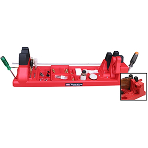 Picture of Mtm Gun Vise, 14 Cleaning Compartments, Storage Area, Polypropylene, Red GV30 026057361369