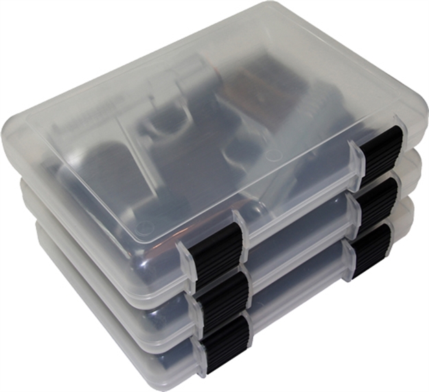 Picture of Mtm IN Safe Handgun Storage Case 9", Clear, Holds Standard 1911 OR Smaller ISC9 026057310091