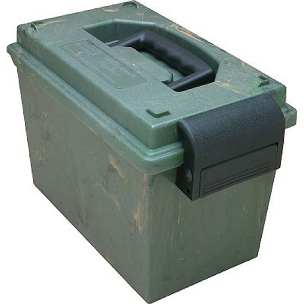 Picture of Mtm Sportsmen's Dry Box, Wter-Resistant O-Ring Seal, Handle, Lockable, 14"L X 7.5"W X 9"H, Forest Green SDB-0-11