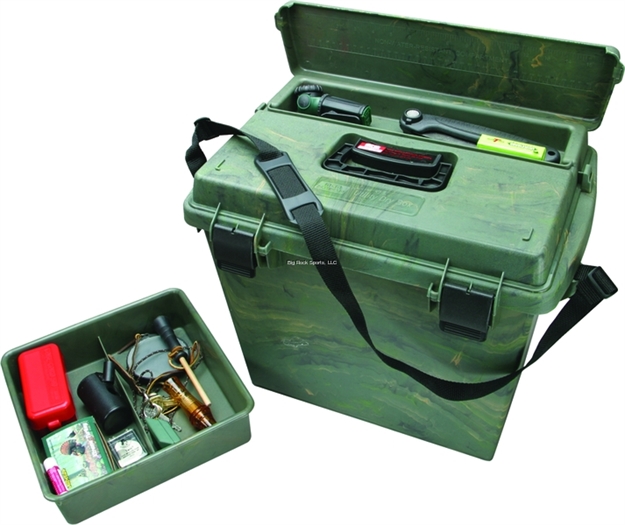 Picture of Mtm Sportsmen's Plus Utility Dry Box, 18.5"L X 13"W X 15.1"H, Seat Lid Top Access Lift-Out Tray Black