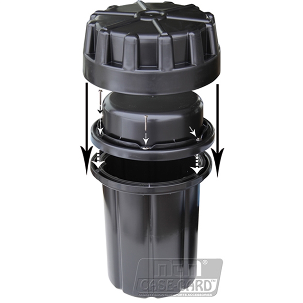 Picture of Mtm Survivor Ammo Can, Holds 500 Rounds 45Acp OR 223 Ammo, UP TO 16 30-Round Mags, Double O-Ring Seal, Black SAC 026057363165