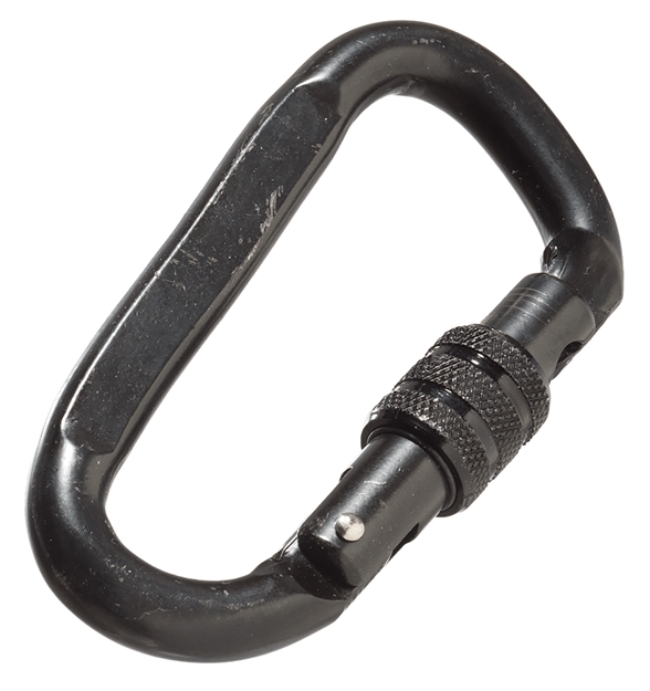 Picture of Muddy Woodsman Safety Harness Carabiner, Heavy Duty Lockable Clip, 300 LB Capacity MSA060