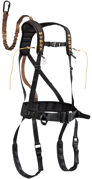 Picture of  Muddy Mud-Msh400-L The Safeguard Safety Harness Lightweight Padded Nylon, Max Waist 40", 170-230 Lbs. Capacity, Cam Leg Buckles 813094021222