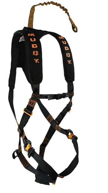 Picture of Muddy Woodsman Diamondback Treestand Treestand Safety Harness, Flexible Tether, Binocular Straps, Silencer Sleeves, 300 LB Capacity MSH300