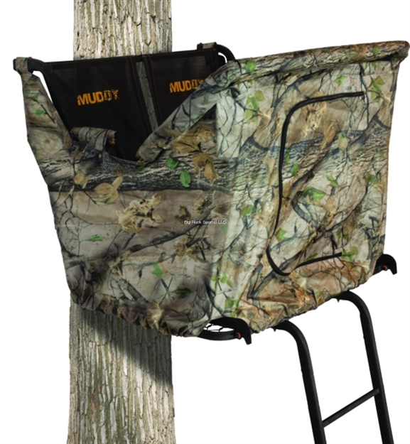 Picture of Muddy Woodsman Nexus & Partner Pro Ladderstand Blind Kit, 25" X 25" Zippered Entrance, 3/4 Surround, Epic Camo MCB-MF3