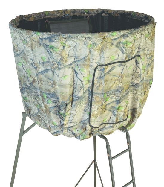 Picture of Muddy Woodsman Liberty Tripod Stand Blind Kit, 25" X 25" Zippered Entrance, 3/4 Surround, Epic Camo