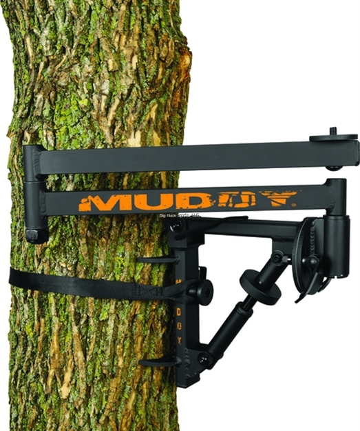 Picture of Muddy Woodsman Outfitter Camera Arm, 2 Bolt Sizes, Bubble Level, Ratchet Strap