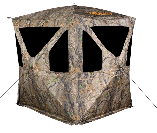Picture of Muddy Woodsman Ravage Ground Blind, 72" W X 64" H, Interior Gear Pockets, Carry Bag, Epic Camo MGB0500 813094021451