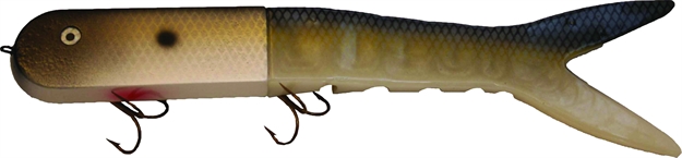 Picture of Musky Innovations Dyin'dawg, 13", 6 Oz, (2) 6/0 Hooks, Gizzard Shad, Suspending
