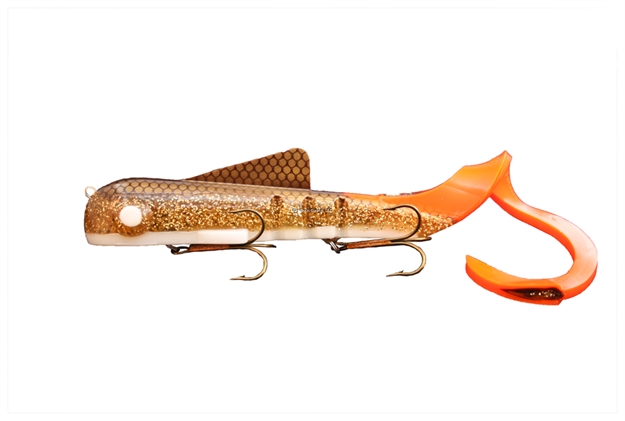 Picture of Musky Innovations Magnum Bull Dawg, 12", 6 Oz, (2) 6/0 Hooks, Holo Walleye