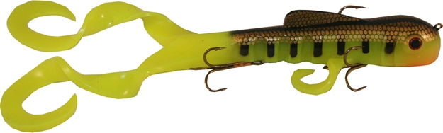 Picture of Musky Innovations Magnum Double Dawg, 13", 10 Oz, (2) 7/0 Hooks, Perch