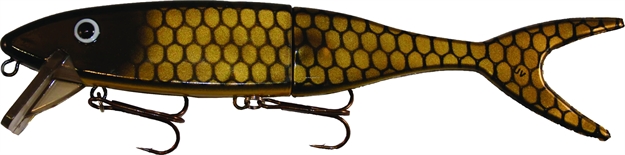 Picture of Musky Innovations Magnum Shallow Invader, 13", 5 Oz, (2) 6/0 Hooks, UV Golden Sucker, Floating