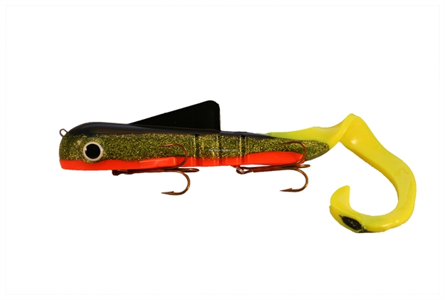 Picture of Musky Innovations Regular Bull Dawg, 9", 3 Oz, (2) 3/0 Hooks, Lotw Perch
