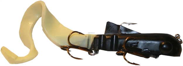 Picture of Musky Innovations Regular Bull Dawg, 9", 3 Oz, (2) 3/0 Hooks, Standard Black Blow