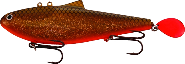 Picture of Musky Innovations Rippin' Dawg, 10", 7 1/2 Oz, (2) 4/0 Hooks, Holo Walleye