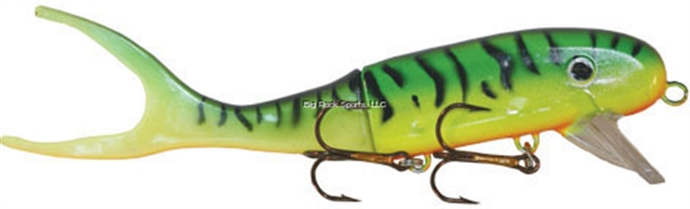Picture of Musky Innovations Shallow Invader, 9", 2 Oz, (2) 3/0 Hooks, Firetiger