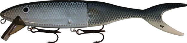 Picture of Musky Innovations UV Reflex Shallow Invader, 9", (2) 3/0 Hooks, Whitefish, Floating