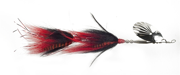 Picture of Musky Mania Double Trouble Classic Tandem Bucktail In-Line Spinner, 10", 2 Oz, Sucker