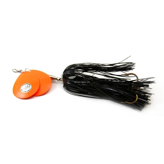 Picture of Musky Mayhem Double Cowgirl Musky Spinner, 2.8Oz, 10", 7/0 Hooks, Black Orange