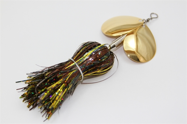 Picture of Musky Mayhem Micro Double Cowgirl Musky Spinner .75 OZ 5" 1/0 Hook Smallmouth Bass