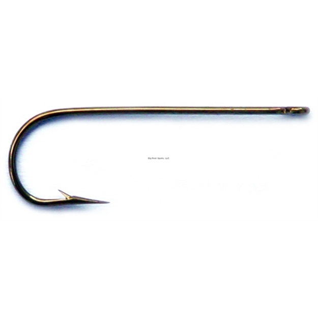 Picture of Mustad Aberdeen Hook, Size 4, Long Shank, Ringed Eye, Bronze, 10 Per Pack