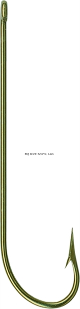 Picture of Mustad Carlisle Hook, Size 16, Kirbed Point, Offset, Ringed Eye, Bronze, 10 Per Pack