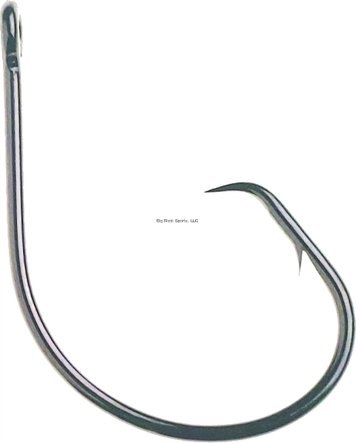 Picture of Mustad Classic Circle Hook, Size 10/0, Point Curved In, Ringed Eye, Black Nickel, 50 Per Pack