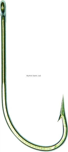 Picture of Mustad Classic O'shaughnessy Hook, Size 6, Forged, Ringed Eye, Stainless Steel, 100 Per Pack