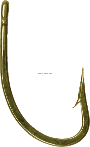 Picture of Mustad Classic O'shaughnessy Live Bait Hook, Size 5/0, Forged, 3X Short Shank, Ringed Eye, Bronze, 100 Per Pack