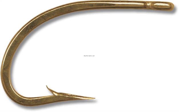 Picture of Mustad Classic O'shaughnessy Live Bait Hook, Size 6, Forged, 3X Short Shank, Ringed Eye, Bronze, 100 Per Pack