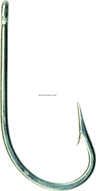 Picture of Mustad Classic Tarpon Hook, Size 9/0, Forged, 1X Short Shank, Ringed Eye, Duratin, 100 Per Pack