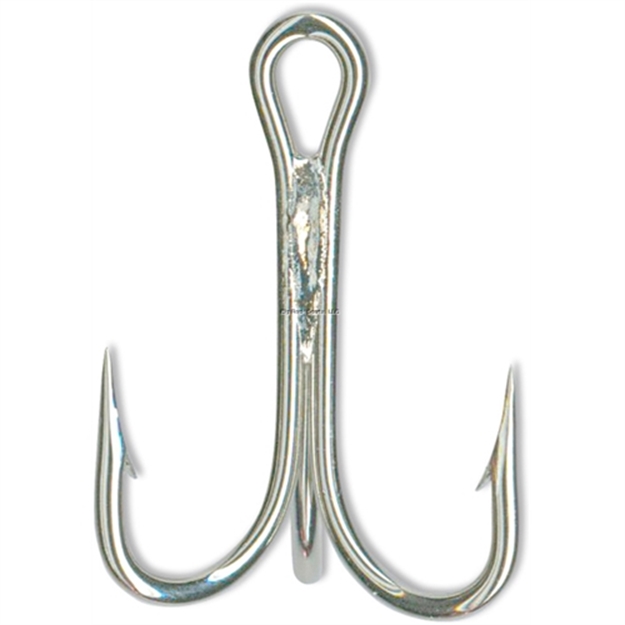Picture of Mustad Classic Treble Hook, Size 1, 3X Strong, Ringed Eye, Duratin, 5 Per Pack