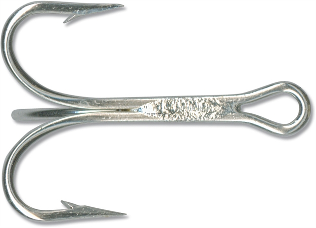 Picture of Mustad Classic Treble Hook, Size 10/0, 1X Strong, Ringed Eye, Duratin, 25 Per Pack