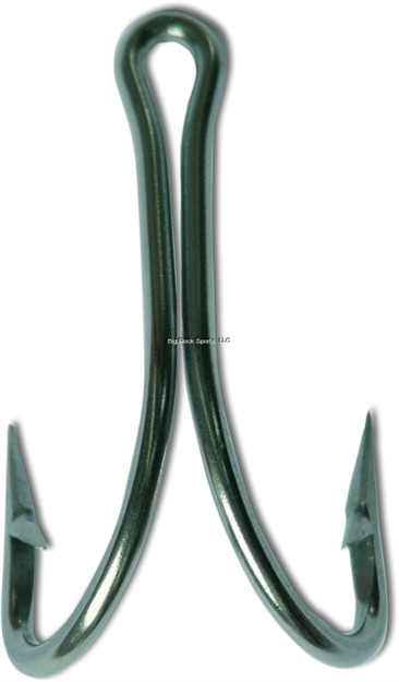Picture of Mustad Double O'shaughnessy Hook, Size 5/0, Forged, 2X Strong, Ringed  Eye, Dublin Point, Stainless Steel, 10 Per Pack