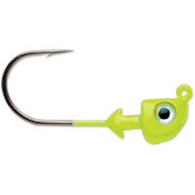 Picture of Mustad Elite Inshore Darter Jighead, 1/16 Oz, Chartreuse, 4/Pack SSD786-1/16-CH-4