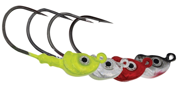 Picture of Mustad Elite Inshore Darter Jighead, 1/4 Oz, Chartreuse, 4/Pack SSD786-1/4-CH-4