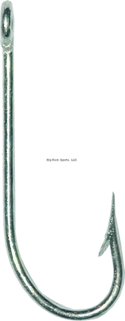 Picture of Mustad Kirby Seahook, Size 10, Kirbed Point, Offset, Ringed Eye, Duratin, 100 Per Pack